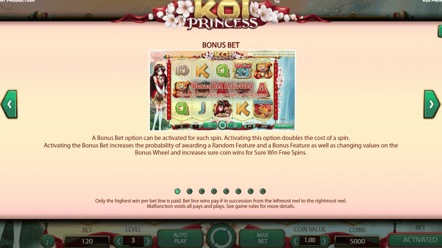 Бонусная игра Koi Princess 2