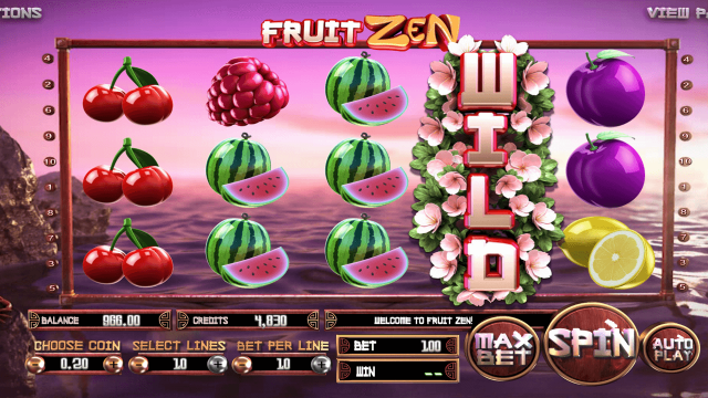 Игровой интерфейс Fruit Zen 6