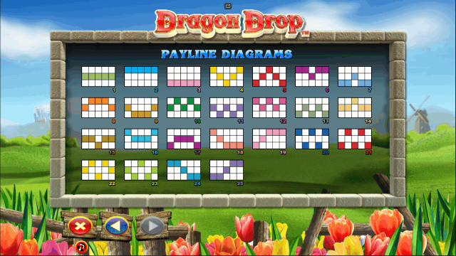 Игровой интерфейс Dragon Drop 10