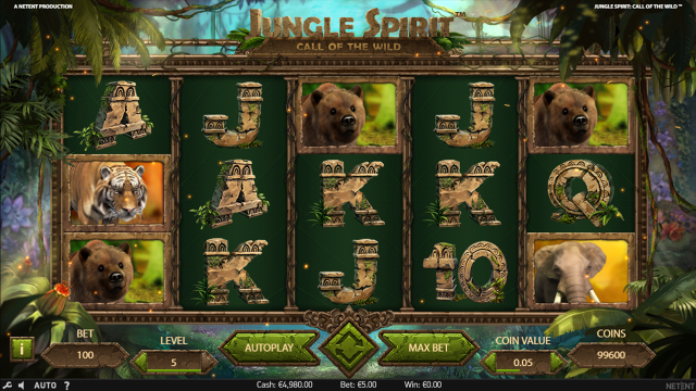Игровой интерфейс Jungle Spirit: Call Of The Wild 2