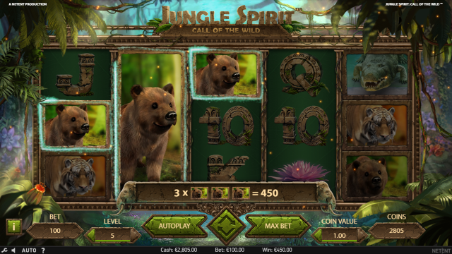 Игровой интерфейс Jungle Spirit: Call Of The Wild 8