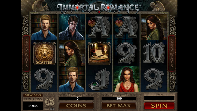 Игровой интерфейс Immortal Romance 8